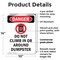 Signmission Do Not Climb In Or, 10 in W x Rectangle, Plastic OS-2PACK-DS-P-1014-V-2097 - alternate 4